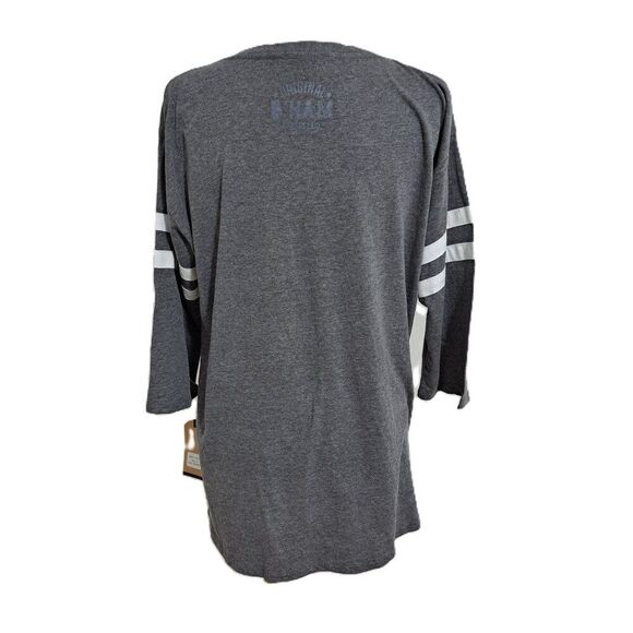 MV Sport Adult Men Unisex Grey 3/4 Sleeve Funny Ham Shirt Sz Medium - Picture 2 of 7